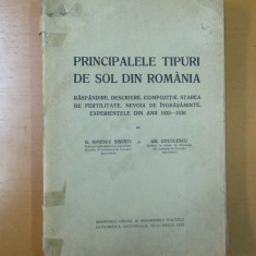 G. Ionescu Sisesti Principalele tipuri de sol din Romania Bucuresti 1929 200