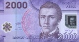 CHILE █ bancnota █ 2000 Pesos █ 2009 █ P-162a █ POLYMER █ UNC █ necirculata