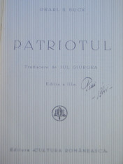 PEARL S.BUCK - PATRIOTUL Ed.veche foto