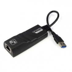 Placa retea Gigabit USB 3.0 10/100/1000Mbps Ethernet RJ45 External Network Card LAN Adapter foto