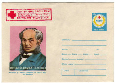 Intreg postal,PLIC , DR. DAVID DAVILA ,CRUCEA ROSIE ,EXPOZITIE FILATELICA ORADEA 1976 foto