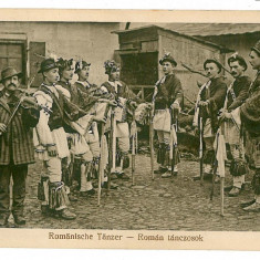 1508 - Sibiu, ETHNIC Calusari, music violin - old postcard - unused - 1917