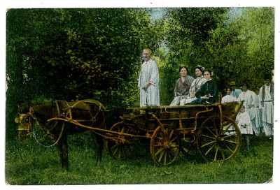 2090 - ETHNIC, Wedding procession, port popular - old postcard - unused foto