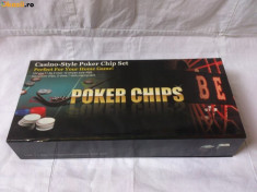 Set Poker Chips 12.3g 100 Chip-uri foto