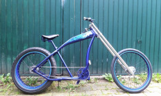 Bicicleta chopper Felt - blue - FAT ASS - 8 viteze Shimano Nexus foto