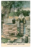 676 - ETHNIC woman, Arges, port popular - old postcard - unused, Necirculata, Printata