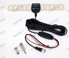 Antena TV auto, cu amplificator - 001073 foto