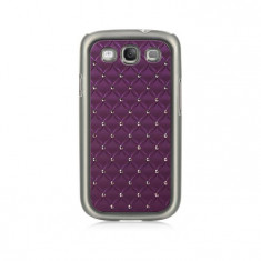 HUSA Samsung Galaxy s3 i9300 cromata cu strasuri mov, violet ,purple + folie ** LIVRARE GRATUITA !!! foto