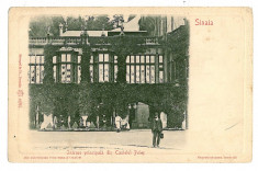 1978 - Li t h o, Prahova, SINAIA, Intrarea Castelul PELES - old postcard embossed - unused foto