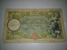 500 Lire &amp;#039;Serie Speciale Africa Orientale Italiana&amp;#039; foto