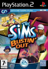 JOC PS2 THE SIMS BUSTIN&amp;#039;OUT ORIGINAL PAL / STOC REAL / by DARK WADDER foto