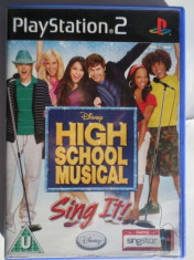 JOC PS2 DISNEY HIGH SCHOOL MUSICAL SING IT! ORIGINAL PAL / STOC REAL / by DARK WADDER foto