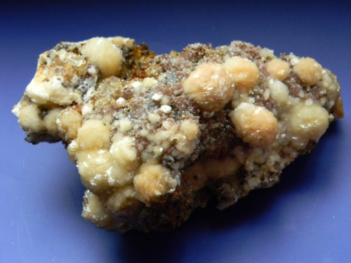 Specimen minerale - OUA DE CALCIT PE SIDERI + LIMONIT + CUART (CC1)