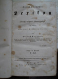 Lexicon german - latin, 1843, volumul 1