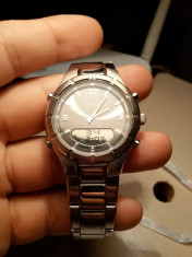 ceas tcm full steel dual time foto