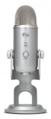 STOC BEST SELLING Blue Microphones Yeti USB Silver Edition microfon studio compara cu AKG Rode Shure Sennheiser Neumann Projects CAD GO MXL Behringer foto