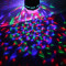 BEC cu LEDURI efect DISCO Rotativ cu MOTOR Multicolor E27 joc de lumini discoteca club party petrecere fete laser baieti jucarie glob lampa scanner