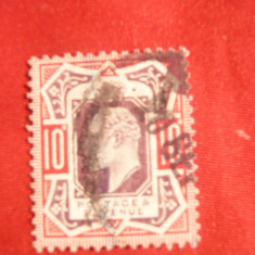 Timbru 10 Pence 1902 Eduard VII ,Anglia stamp.