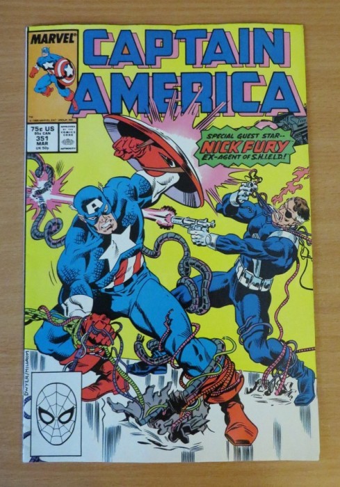 Captain America #351 Marvel Comics foto mare Captain America #351 Marvel Comics foto mare