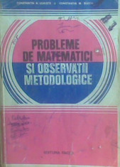 C.N. Udriste si C.M. Bucur - Probleme de matematici si observatii metodologice foto