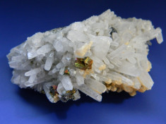 Specimen minerale - CUART, CALCOPIRITA SI CALCITA foto