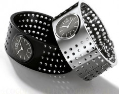 Ceas de dama Calvin Klein - CK Grid steel women, original, Swiss made. foto