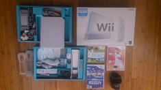 Consola Wii ca noua + 3 jocuri (toate accesoriile incluse) foto