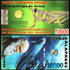 INSULELE GALAPAGOS █ bancnota █ 10000 Francs █ 2011 █ POLYMER █ UNC necirculata