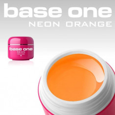 Gel color neon 5 ml Gel color BASE ONE Gel color neon ORANGE Gel Uv Gel Unghii false Manichiura foto