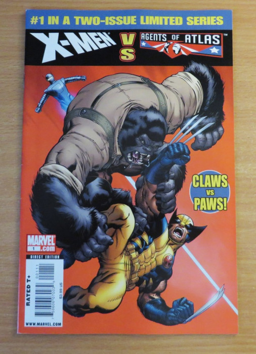 X-Men vs Agents of Atlas #1 Marvel Comics