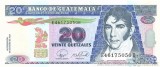 GUATEMALA █ bancnota █ 20 Quetzales █ 2007 █ P-112b █ UNC █ necirculata