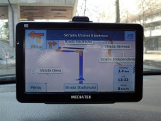 GPS MediaTek HD 5&amp;quot;, 800MHz - iGO Primo 2014 3D,Full Europa ,Car KIT,NOU ,Garantie,Harta Auto, TIR, TAXI, Livrare cu verificare colet foto