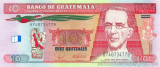 GUATEMALA █ bancnota █ 10 Quetzales █ 2008 █ P-117 █ UNC █ necirculata