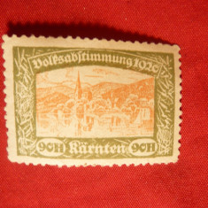 Timbru 90 H Karintia provincie Austria 1920