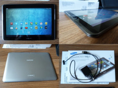 Samsung Galaxy Tab 2 10.1 16 GB Gri (3G) + husa foto