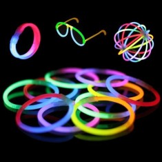 GLOW STICK-Set 50 bratari luminoase fluorescente multicolore foto