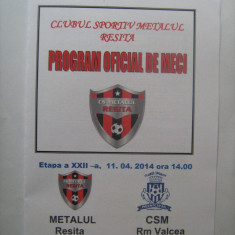 Metalul Resita - CSM Rm.Valcea (11 aprilie 2014)