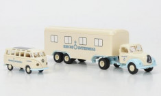 830.Machete Set VW T1b Samba + Magirus Mercur - BREKINA scara 1:87 foto