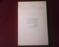 M. Bleahu,Fl. Marinescu Rezervatii naturale geologice din Romania, tiraj 70 ex. legate foto