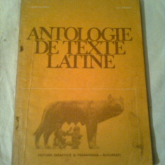 ANTOLOGIE DE TEXTE LATINE ~ C.DRAGULESCU &amp; N.I.BARBU