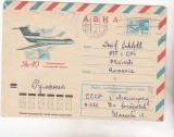 Bnk cp URSS - aerofilatelie - IAK-40 - plic circulat