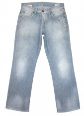 Blugi Barbati JACK &amp;amp;amp; JONES &amp;quot;GATE&amp;quot; (BOOTCUT) - ( MARIME: 33 ) - Talie = 82 CM / Lungime totala = 106 CM / Lungime crac interior = 82 C foto