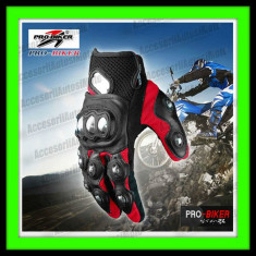 MANUSI MOTO PRO-BIKER INOX Atv Cross Enduro = M, L, XL= ROSU foto