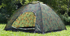 Cort 4 Persoane 200 x 200 x 140h Calitate 100% Model Camuflaj foto