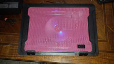 Cooler laptop,masa racire,1 ventilator buton on / off unghi reglabil 5 trepte foto