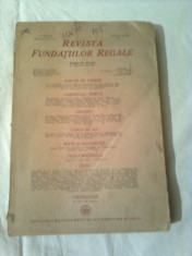 REVISTA FUNDATIILOR REGALE ~ ANUL XII (12) SEPTEMVRIE 1945 No.1 serie noua foto