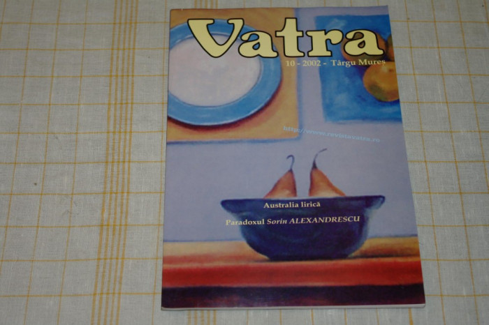 Revista Vatra - nr. 10 / 2002 - Australia lirica - Paradoxul Sorin Alexandrescu