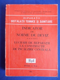 INDICATOR DE NORME LUCRARI DE INCALZIRE CENTRALA ( RpI ) - 1981