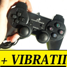 JOYSTICK CONTROLLER MANETA PC GAMEPAD VIBRATII DUAL SHOCK USB foto