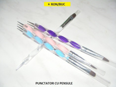 Punctator cu pensule pt gel foto